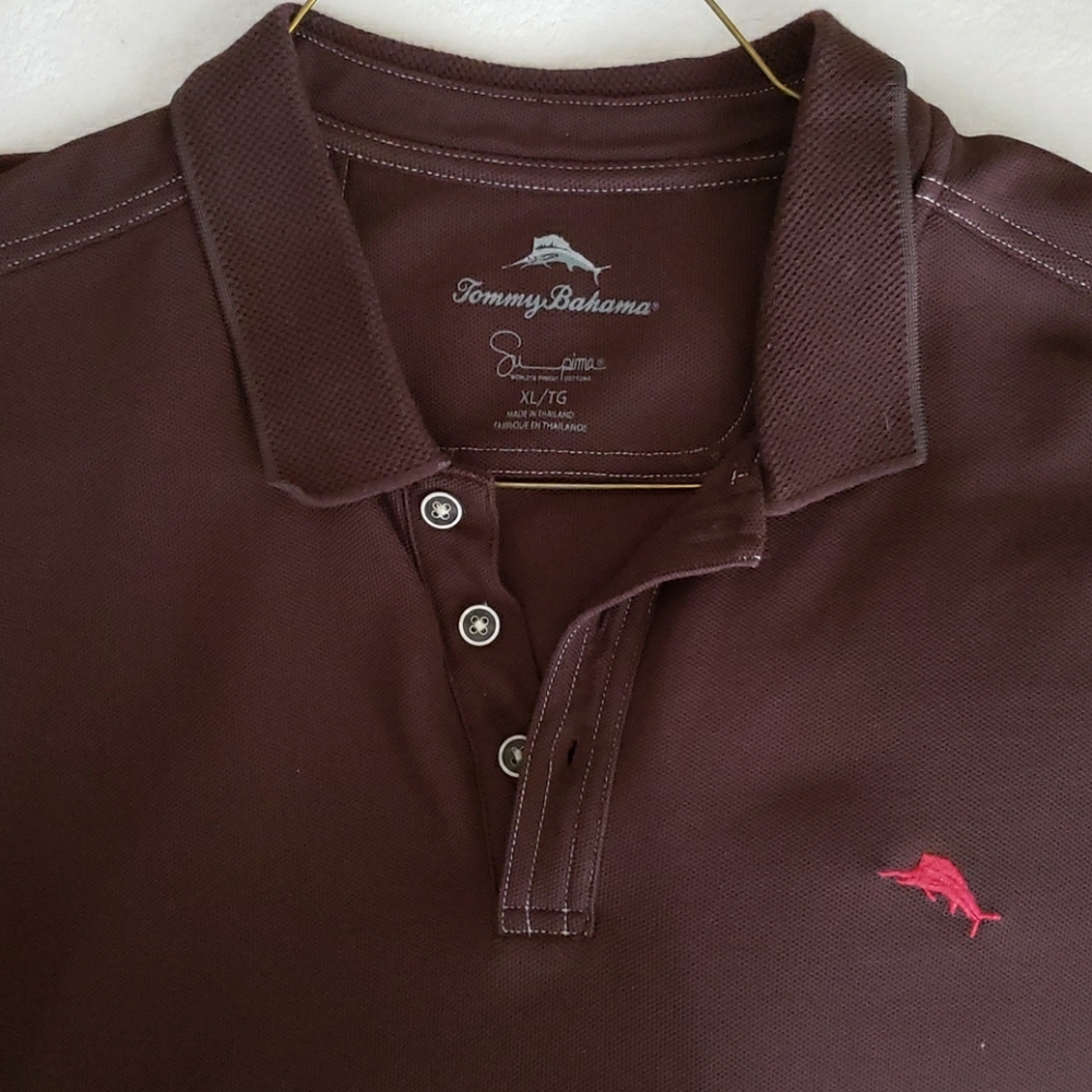 Tommy Bahama Brown Polo Shirt Size XL